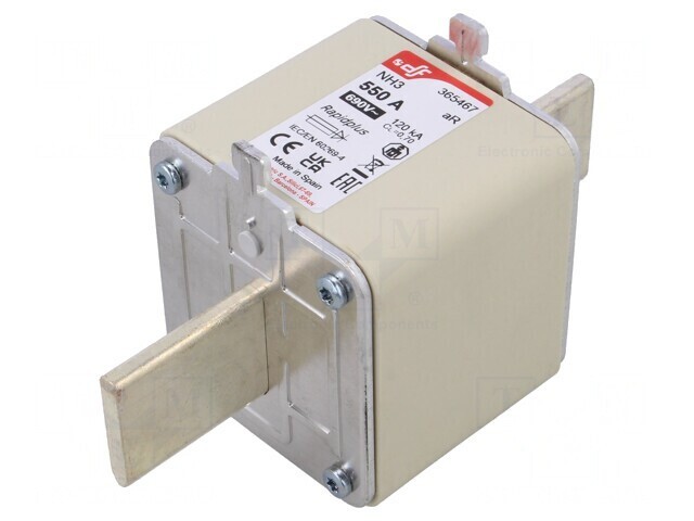 Siguranță NH3 550A 690VAC 550VDC Argintie