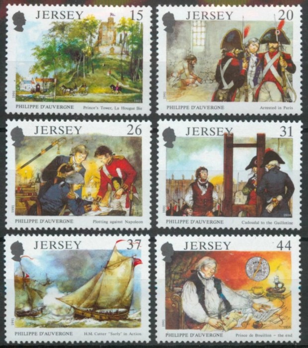 Jersey 1991 - Philippe D&#039;Auvergne, istorie, navigație, serie neuzata