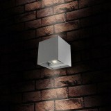 Aplica LED CREE 6W Kira, 4000K, Unghi Reglabil 0-120&deg;, IP54, Alb, 10.2x10.2cm, Interior/Exterior, masterLED