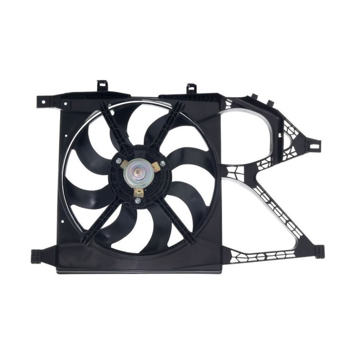 GMV radiator electroventilator Opel Corsa C (X01), 2000-2006 Motorizare 1, 2 16v Twinport 59kw; 1, 2 I 16v 55kw Benzina, tip climatizare fara AC, cut