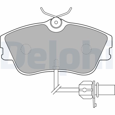 DELPHI LP1542 set placute frana,frana disc foto