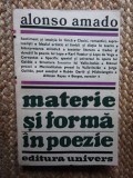 MATERIE SI FORMA IN POEZIE-ALONSO AMADO
