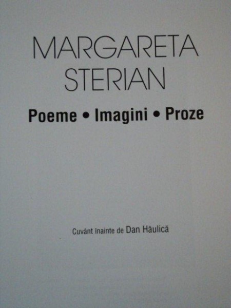 MARGARETA STERIAN. POEME / IMAGINI / PROZE 2004