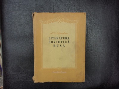 Literatura sovietica rusa - L. I. Timofeev foto