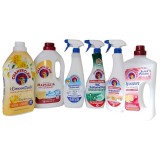 Pachet Chanteclair: Balsam Rufe, Detergent Lichid, Degresant Bicarbonat, Spuma WC, Anticalcar, Degresant Pardoseli