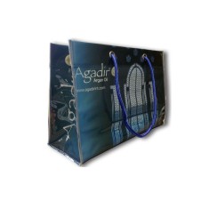 Geanta albastra cu manere Agadir