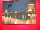 HOPCT 22565 PODUL CU LANTURI -NOCTURNA .. BUDAPESTA -UNGARIA -NECIRCULATA