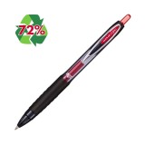 Pix cu gel Uni-ball Signo UMN-207E, 0.7mm, cu mecanism, 72% din materiale reciclate, grip cauciucat,scris rosu