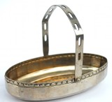 Cumpara ieftin Cosulet vechi din tabla cromata ambutisata realizat in maniera Art Deco