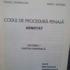 Vasile Papadopol - Codul de procedura penala adnotat (1996)