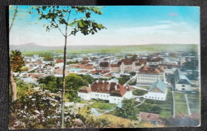 Carte postala, Deva vedere generala, 1923