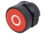 Comutator apăsare 22mm roșu stabilizat
