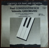 DISC LP:PAUL CONSTANTINESCU/VALENTIN GHEORGHIU-CONCERTE PT PIAN/ST-ECE03515/1987