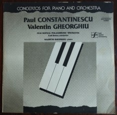 DISC LP:PAUL CONSTANTINESCU/VALENTIN GHEORGHIU-CONCERTE PT PIAN/ST-ECE03515/1987 foto