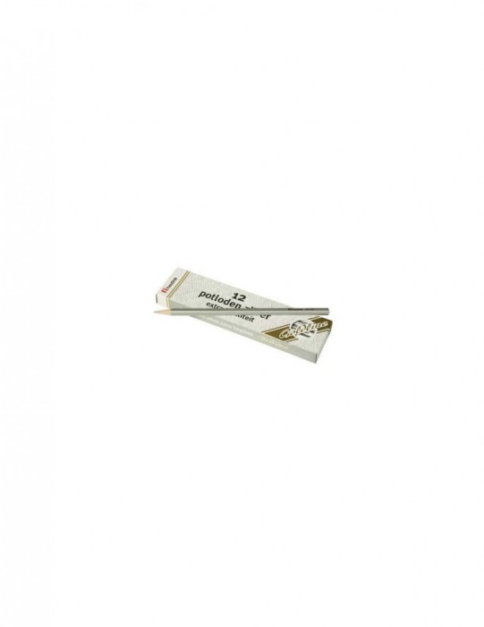 Set 12 creioane Hexagonale Goldline Argintiu metalic - Heutink