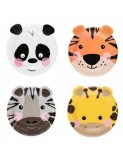 Cumpara ieftin Set 4 farfurii animale 18 cm