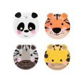 Set 4 farfurii animale 18 cm