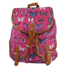 Rucsac urban Butterfly, fond roz - LaRue