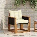 vidaXL Canapea Medie pentru Exterior Lemn Solid de Acacia natural 3438862