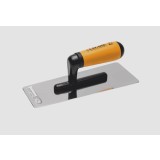 Gletieră trapezoidală din inox lucios &ndash; 240&times;100&times;0,6 mm &ndash; finisaje decorative profesionale