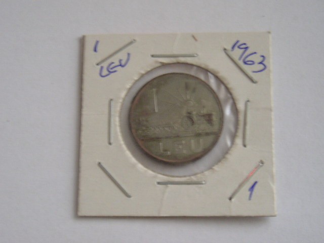 M1 C10 - Moneda foarte veche 94 - Romania - 1 leu 1963