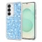 Husa cu sclipici Samsung Galaxy S25 Plus Techsuit Sparkly Glitter, bleu