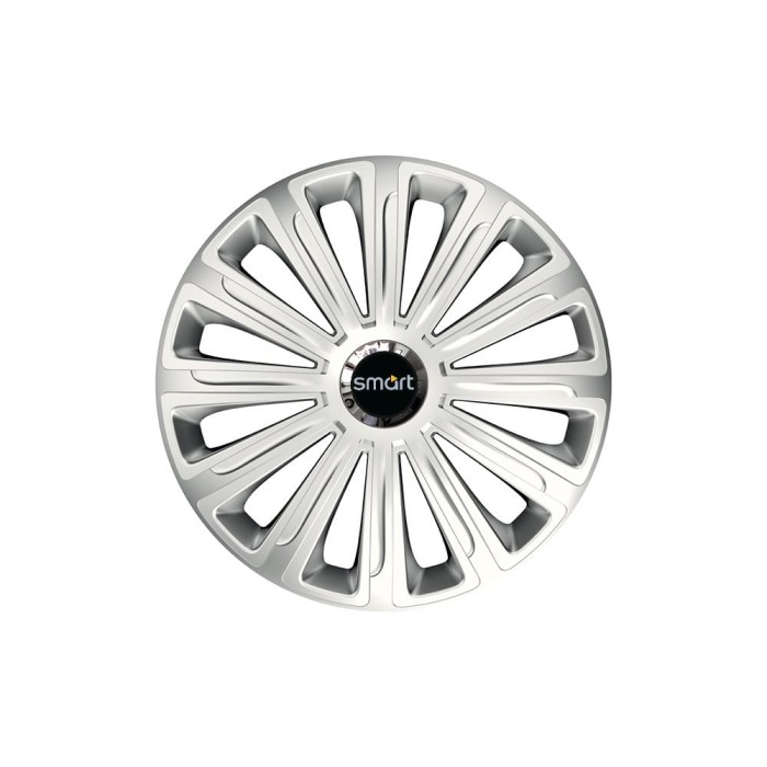 Set 4 capace roti Cu Inel Cromat Trend R16 pentru gama auto Smart