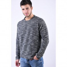 Bluza Bumbac Selected Crafford Crew Neck Black foto