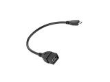 Cumpara ieftin Cablu adaptor OTG, USB mama - micro USB tata, 20 cm