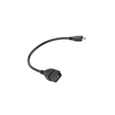 Cablu adaptor OTG, USB mama - micro USB tata, 20 cm