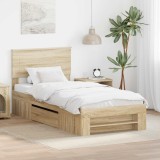 Cumpara ieftin Cadru de pat Stejar Sonoma 90 x 200 cm Lemn prelucrat