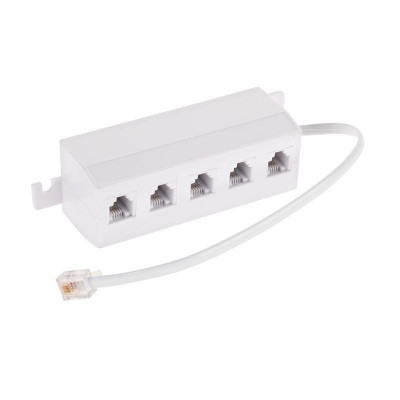 Cablu adaptor telefonic RJ11 6P4C la 5x6P4C pe fir Cabletech foto