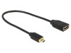Cablu HDMI cu micro HDMI, 0,2m, Delock