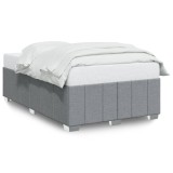 Cumpara ieftin Cadru de pat fara saltea tesatura gri deschis 120x190 cm