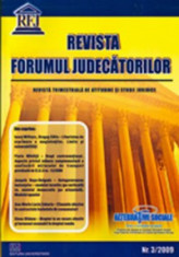 Revista Forumul Judecatorilor - Nr. 3 2009 foto