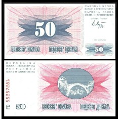 Bosnia Hercegovina 1992 - 50 dinari, necirculata