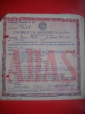 HOPCT DOCUMENT NR 568 CERTIFICAT DE ASIGURARE ADAS 1957 CONSTANTA RPR