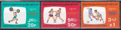 Burma 1980 - Jocurile Olimpice - Moscova, MNH foto