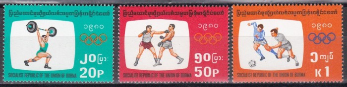 Burma 1980 - Jocurile Olimpice - Moscova, MNH