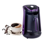 Espressor Electric pentru Cafea Turceasca APF&reg;, 600W, 1-4 Cesti, Anti-Reversare, Oprire Automata
