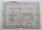 Certificat tehnician de aviatie - Scoala Aurel Vlaicu, 1953