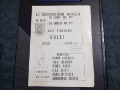 Program Turneu Volei 28-29 01 1985 foto