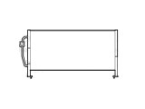 Condensator climatizare Subaru Forester, 02.1997-09.1998, motor 2.0, 92 kw benzina, cutie manuala/automata, full aluminiu brazat, 740 (695)x330x16 mm