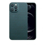 Cumpara ieftin Husa Cover Hard Carbon Fiber pentru iPhone 14 Pro Max Albastru, Contakt