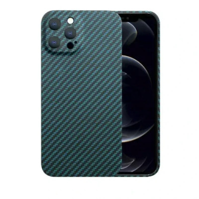 Husa Cover Hard Carbon Fiber pentru iPhone 14 Albastru foto