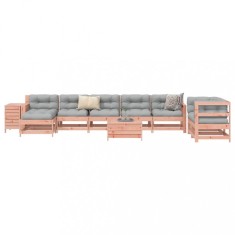 vidaXL Set canapele gradina, 10 piese, lemn masiv brad douglas foto