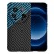 Husa pentru Xiaomi 14 Ultra, Techsuit, Carbonite FiberShell, Neagra Bleu