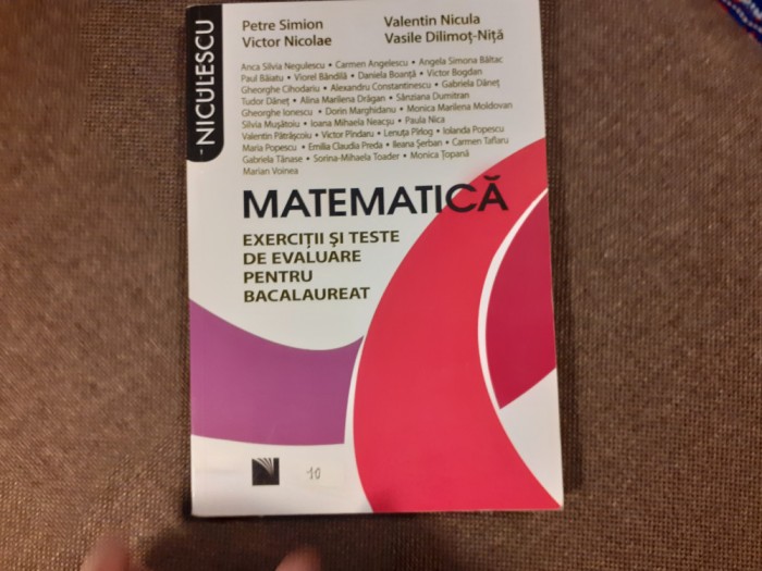 PETRE SIMION MATEMATICA EXERCITII SI TESTE DE EVALUARE PENTRU BACALAUREAT