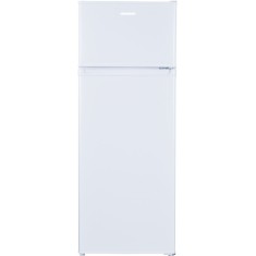 Frigider cu doua usi Heinner HF-H2206F+, Control mecanic, Lumina LED, Usi reversibile, 206 l, 143 cm, Alb