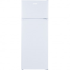 Frigider cu doua usi Heinner HF-H2206F+, Control mecanic, Lumina LED, Usi reversibile, 206 l, 143 cm, Alb